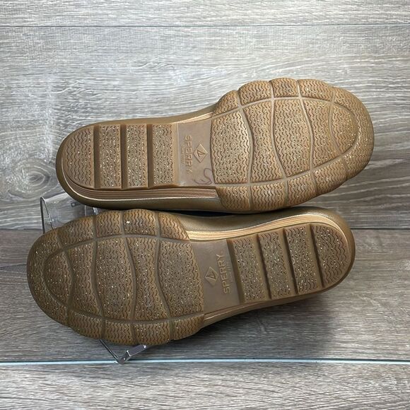 Sperry Top Sider Saltwater Tide Women’s Sz 5M Tan Black Zip Warm Wool Duck Boots - Picture 8 of 11